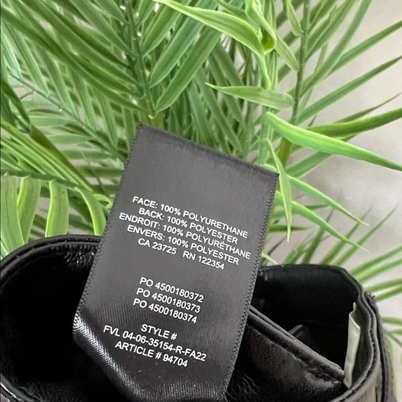 NWT Wilfred Beatrix Faux Leather Pant High Rise Flare Black 0 - Picture 13 of 13